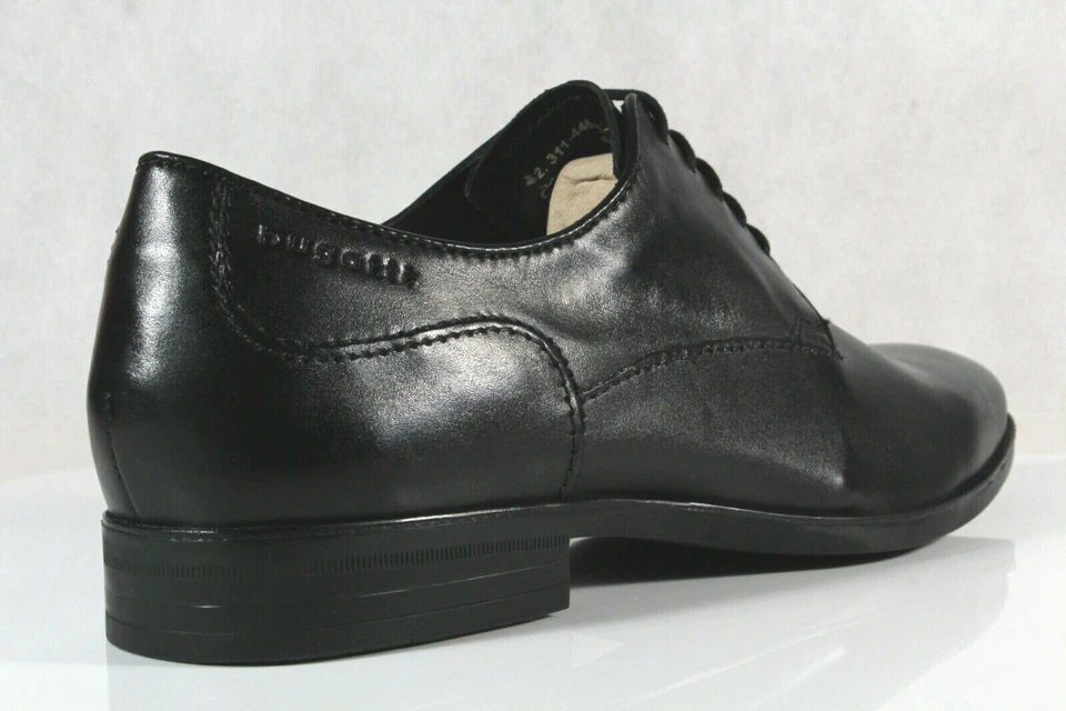 Zapatillas deportivas Bugatti para hombre con cordones negras 44601 Foto 4 de 4