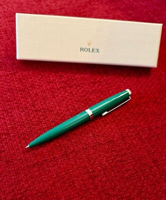 Rolex AD VIP GIFT Green Emerald Emblem Twist Ballpoint Pen, NEW