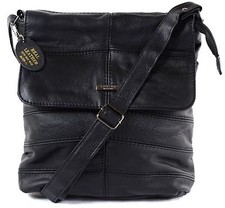 LADIES LEATHER CROSS BODY BAG / SHOULDER BAG (BLACK, TAN, DARK BROWN)