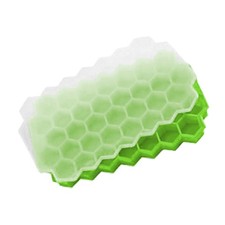 Ice Cube Tray With Lid Mould Honeycomb Shape Silicone Freezer