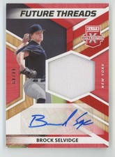 Brock Selvidge 2022 Panini Elite Extra Edition Future Red Auto /49 Jersey