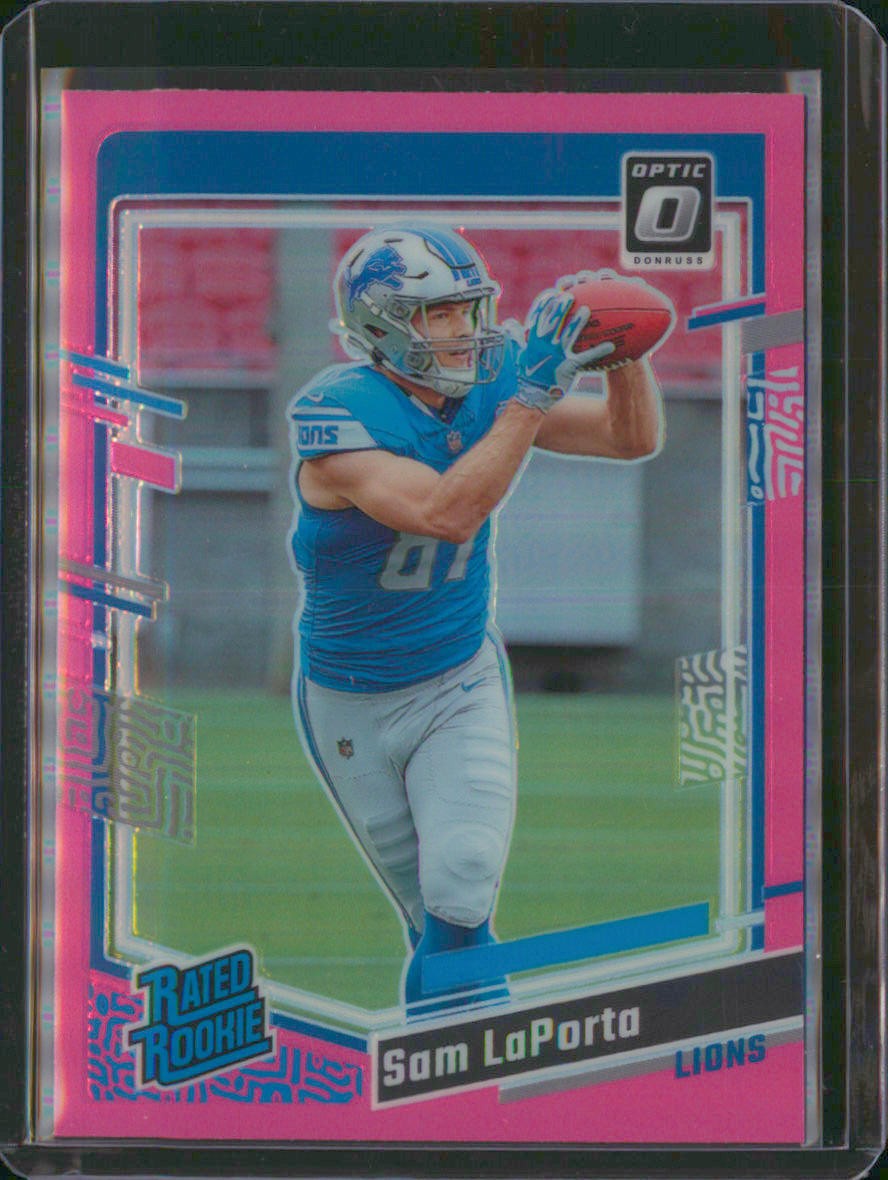 2023 Donruss Optic #237 Sam LaPorta Pink