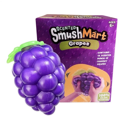Smush Mart Rms 🍇 Smush Mart Scented Grapes JUMBO VIRAL SQUISHY RMS USA Crazy Fun | eBay