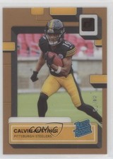 2022 Panini Clearly Donruss Rated Rookie Orange 44/75 Calvin Austin III #86 7ba