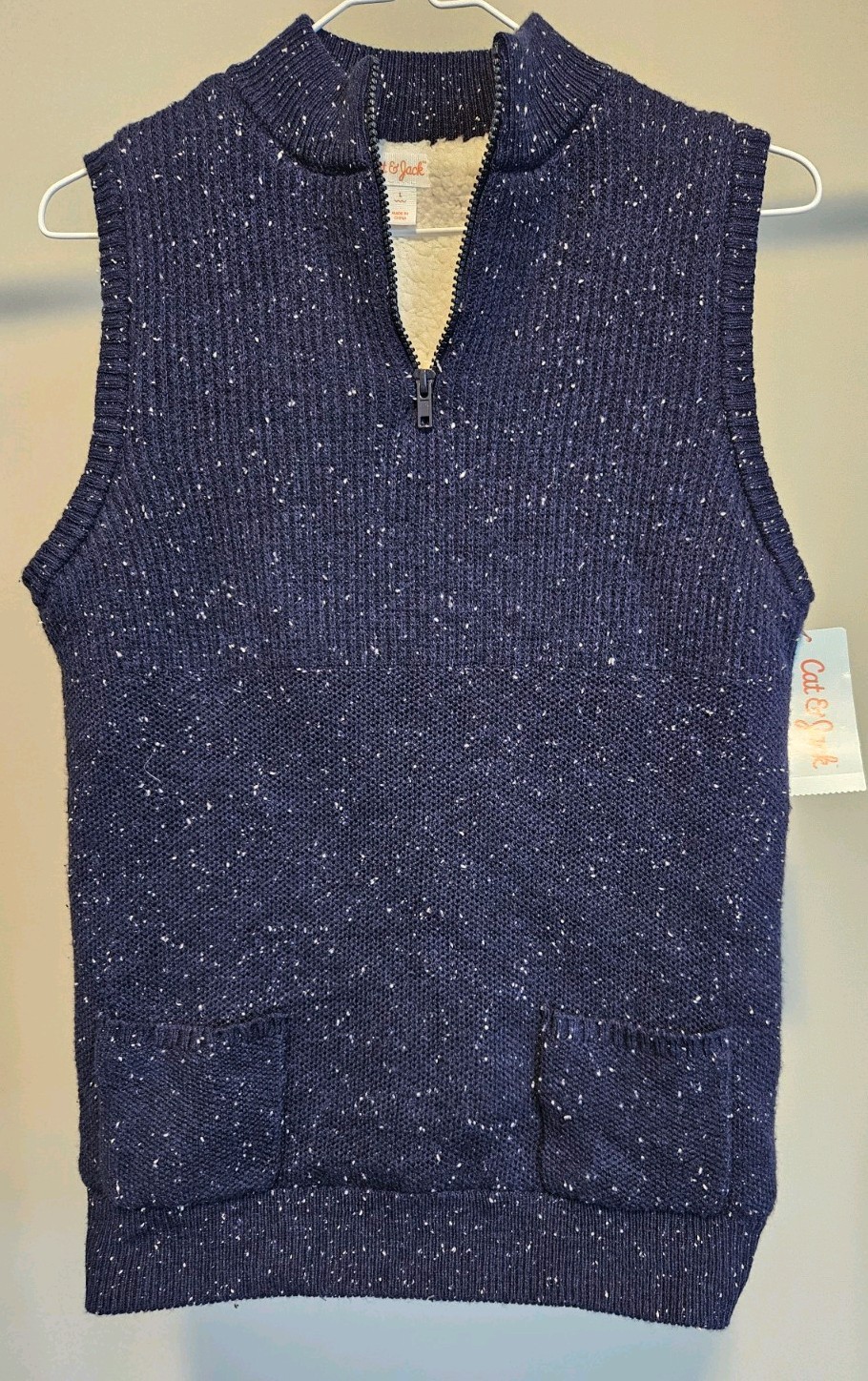 Nuevo Chaleco Vineyard Vines Niñas Polar Oveja BLAZER AZUL Talla Grande ($88) Nuevo con Etiquetas