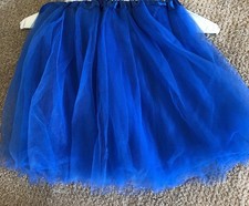 Girls Tutu Beautiful Blue With Elastic 21 Waist 13 Length Sheer Unbranded