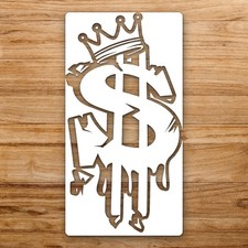 Dollar Sign Cro Large Reusable Wall Stencil For Painting DIY Home Decor Template