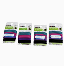 4 Packs Scunci Gel Multicolior No-Slip Grip Hair Tie Holder 14 Ct 56 Pcs Total 