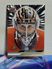 2023-24 Upper Deck Series 2 Hockey JOHN GIBSON #257 OUTBURST SILVER SP