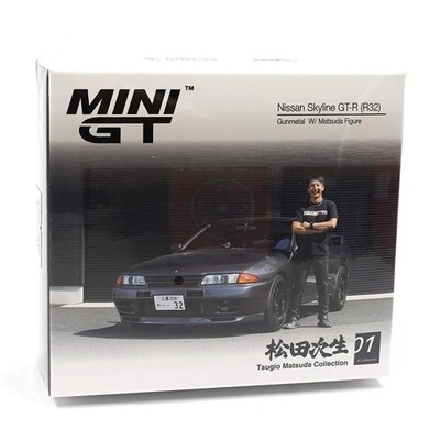 MINI GT NISSAN SKYLINE GT-R R32 NISMO 1/64 MATSUDA FIGURE GUNMETAL