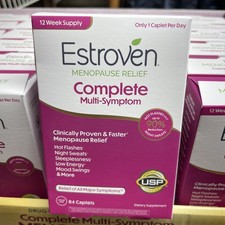Estroven Complete Multi-Symptom Menopause Relief, 84 Caplets EXP 07/27