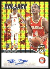 2023 Panini Mosaic Collage Autographs Mosaic Gold Kobe Bufkin Rookie RC Auto /10