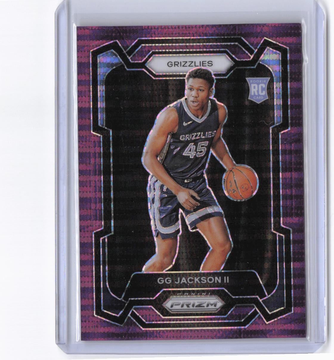 2023-24 Panini Prizm GG Jackson II RC #179 Purple Pulsar #/35 Grizzlies