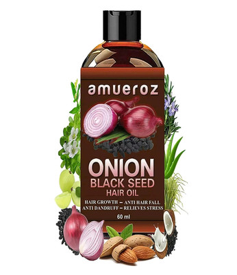 Onion Black Seed Hair Oil for Hair Growth, Anti Hair Loss & Anti Dandruff, 60ml