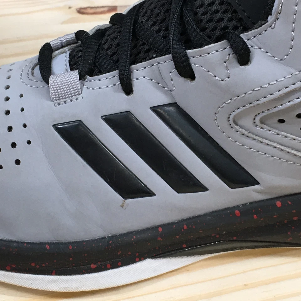 Adidas Shoes Youth 6.5 Cross Em Up Basketball Sneakers Gray Athletic B39444 - Image 3 of 4