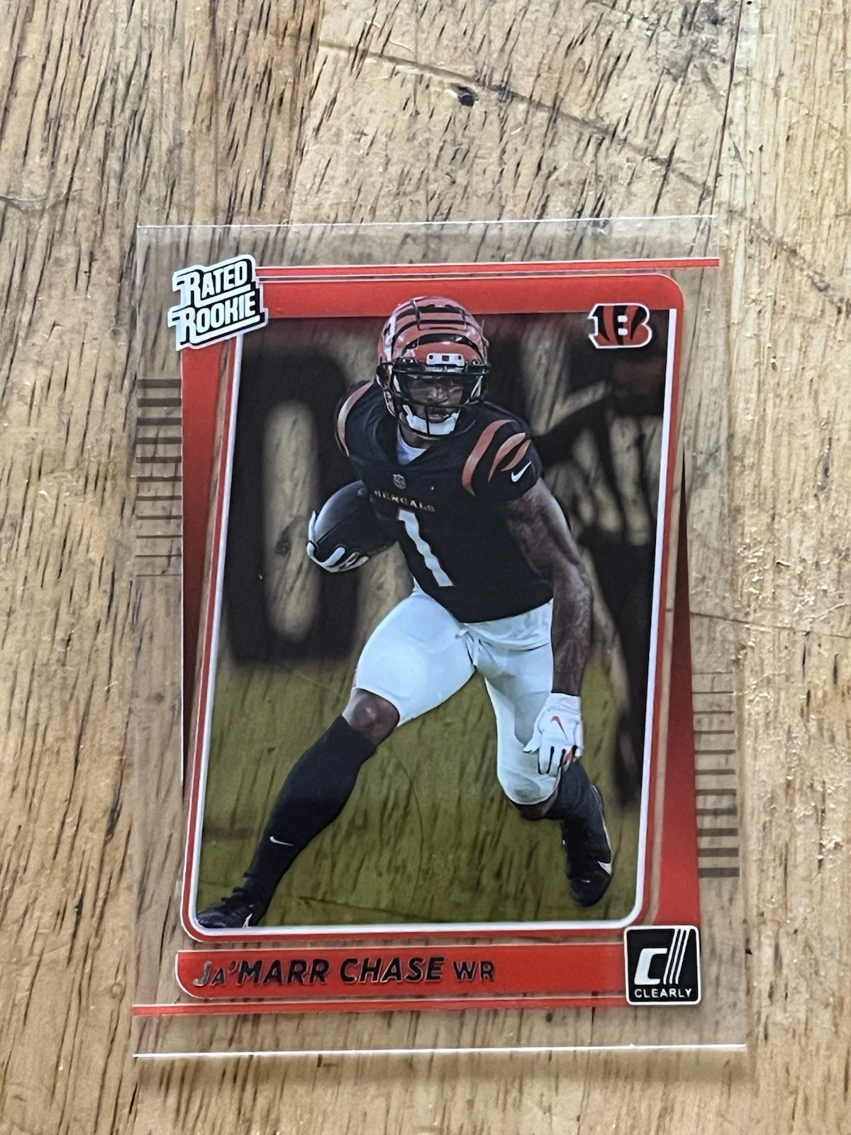 2021 Clearly Donruss - Rated Rookie - Jamarr Chase #63 - Cincinnati Bengals RC