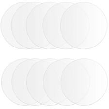 10 PCS Clear Round Acrylic Disks 10 Inch Diameter 1/12 Inch Thick Disc
