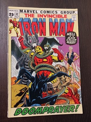 THE INVINCIBLE IRON MAN  No. 43 Marvel November 1971 VERY NICE!  Giant Size