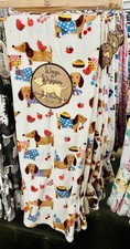 NEW RARE Summertime Picnic Pies Dachshund Oversized Velvet Soft Throw Blankets