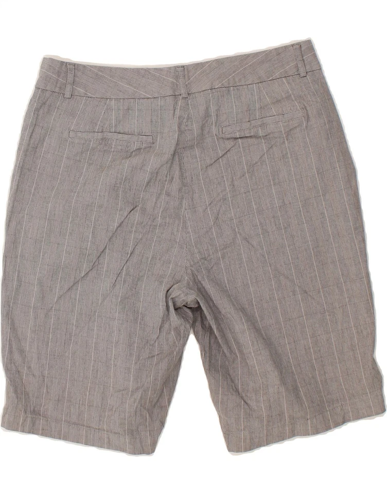 Pantalones Cortos Informales DOCKERS Mujer Cintura Alta US 14 XL W34 Gris Cuadros Algodón AX15 Foto 2 de 3