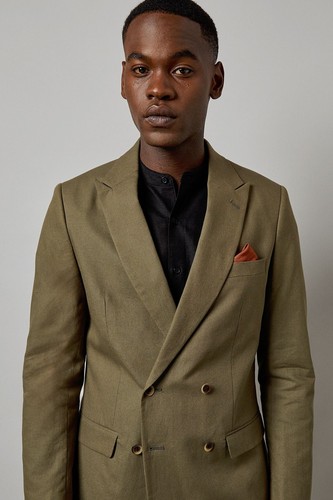 Traje chaqueta Burton caqui para hombre trajes inteligentes - Imagen 4 de 5