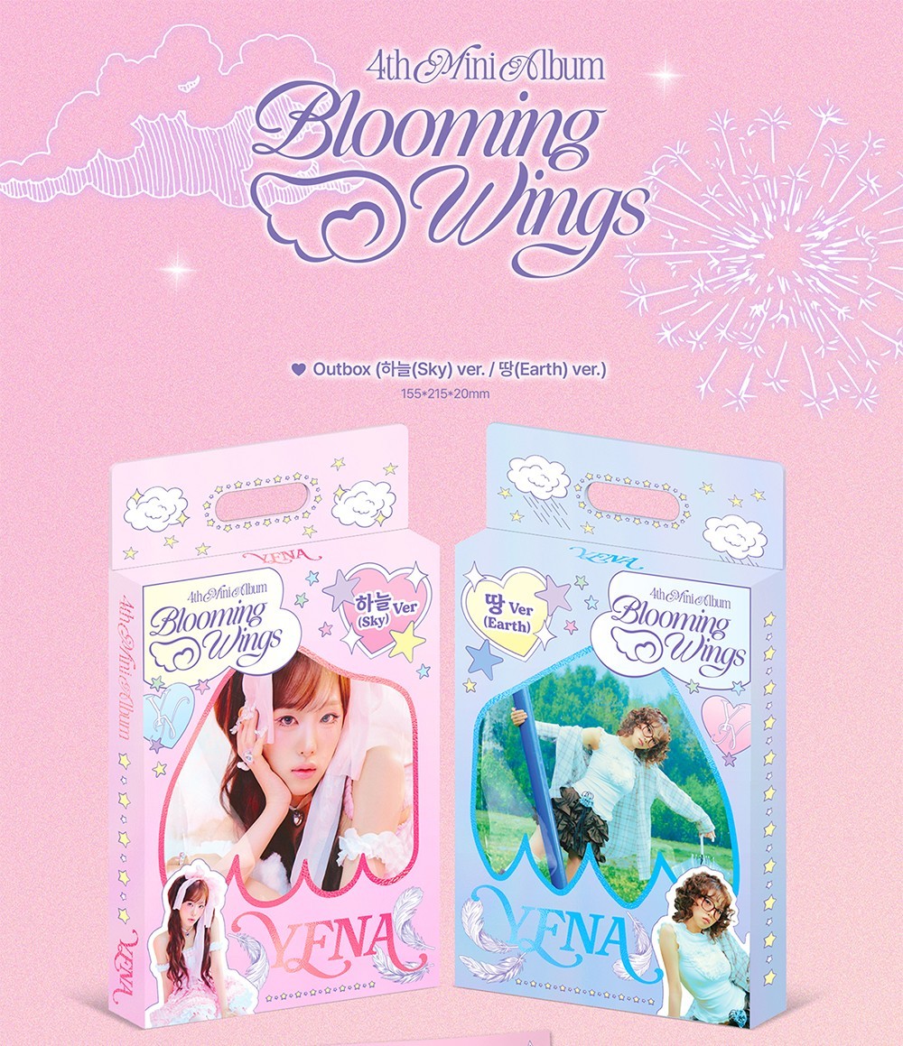 YENA [BLOOMING WINGS] 4th Mini Album CD+Photo Book+Poster+KeyRing+