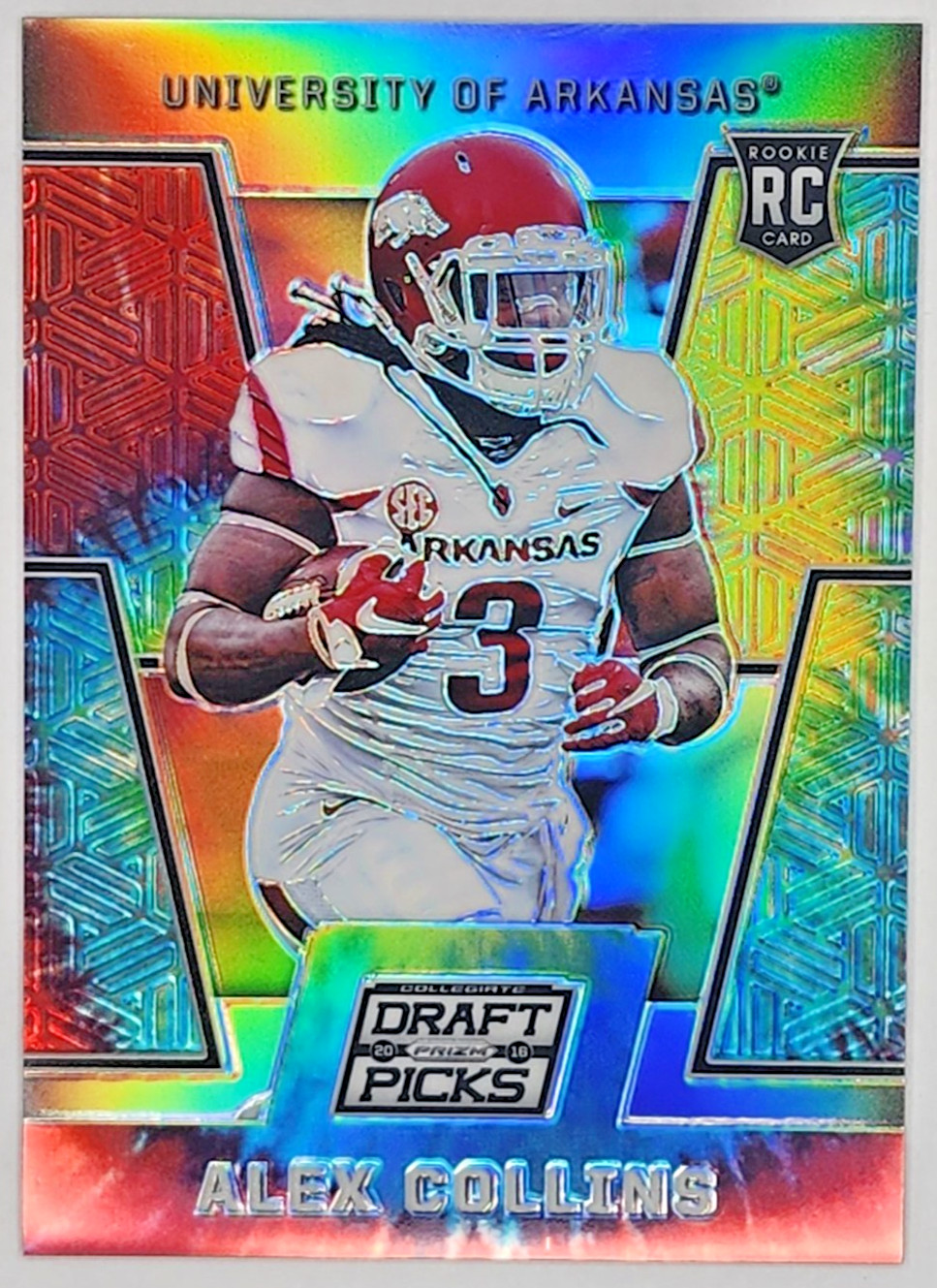Alex Collins Panini Prizm Collegiate Draft Picks #115 Tie-Dye