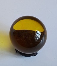 Glass Ball, Sphere, Globe 60 mm Yellow