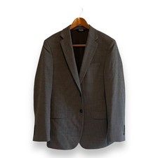Jos. A. Bank Traveler Travel Tech Blazer 39R Slim Fit Grey Wool Blend Jacket