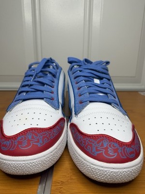 PUMA Ralph Sampson Mr Doodle White/Blue/Red Low Top Lace Up Men's 380539-01