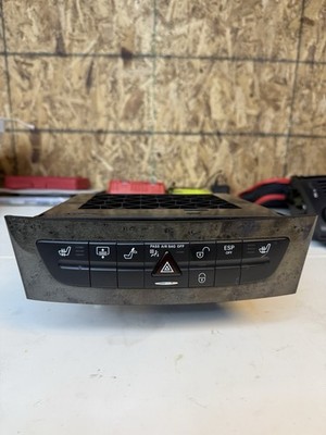 07-09 Mercedes W211 E350 E63 AMG Hazard Switch Control Panel Wood OEM 