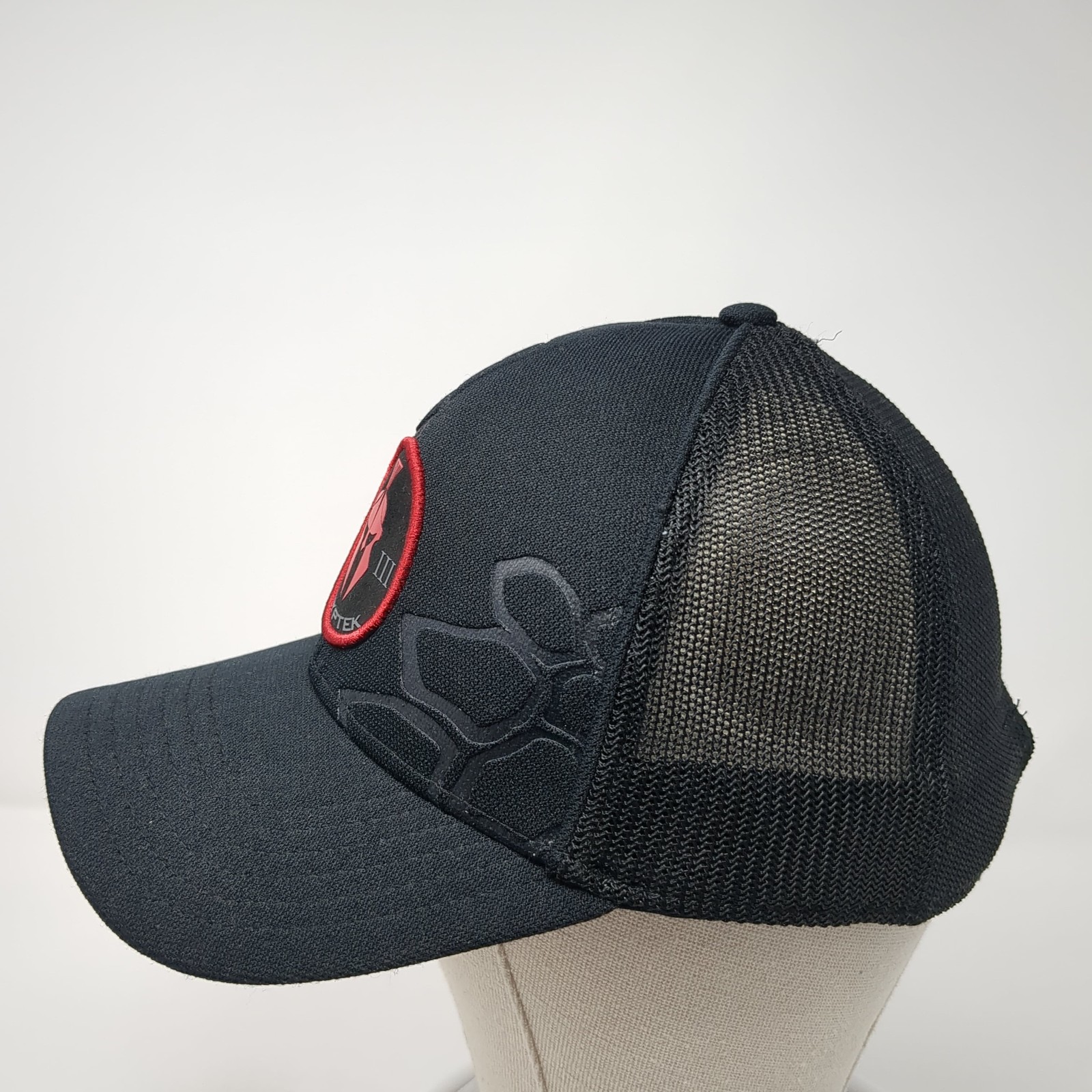 Kryptek III Patch Snapback Trucker Hat Black One … - image 3