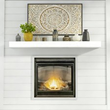 72 Inch Solid Wood Fireplace Mantel Shelf - 130 LBS Capacity, Easy to Install...
