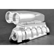 RPM73543 CHROME SHOTGUN STYLE MOCK INTAKE & BLOWER