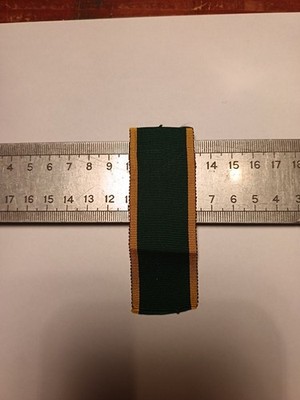 Antique weaving ribbon for the TERRITORIAL MEDAL. G B.