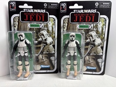 Star Wars Black Series Return of the Jedi 40th Anniv BIKER SCOUT - Lot Of 2