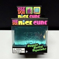 Nee Doh Nice Cube Super Solid Squish Blue Brand New/Factory Sealed Stress Toy