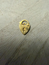 Vintage 9ct hallmarked heart lock charm