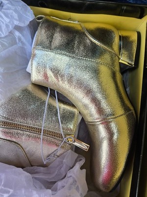 I. Miller Lupe Platino Ankle Boots - Size 3 M