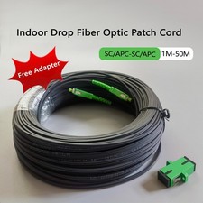 Indoor FTTH Drop Fiber Optic Cable Single Mode Simplex Core SC/APC-SC/APC 1M-50M
