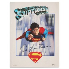 Christopher Reeve Signed Superman The Movie 1978 Souvenir Program w/ COA