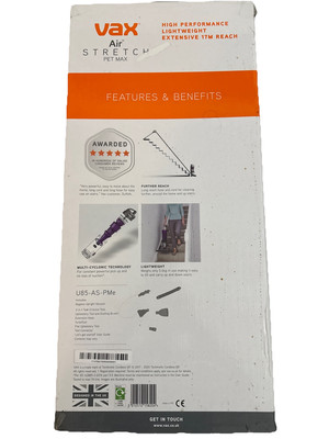 Vax Air Stretch Pet Max U85-AS-Pme Bodenstaubsauger beutellos - Silber /...