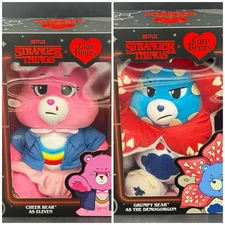 Stranger Things x Care Bears Grumpy Bear as The Demogorgon & Cheer Bear Eleven