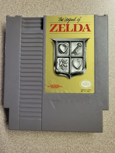 The Legend of Zelda (Gray Cart Version) (NES, 1987) Authentic & Tested!