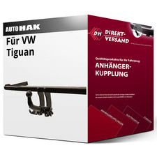 Für VW Tiguan Typ 5N (Auto Hak) Anhängerkupplung horizontal abnehmbar neu