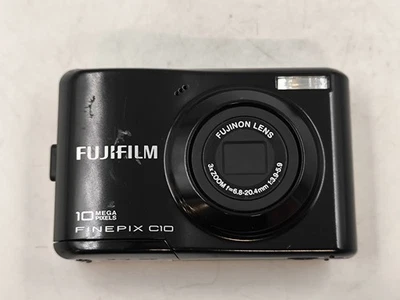 Fujifilm FinePix C10 10,0 MP Digitalkamera Schwarz - Funktionstüchtig - Bild 1 von 4