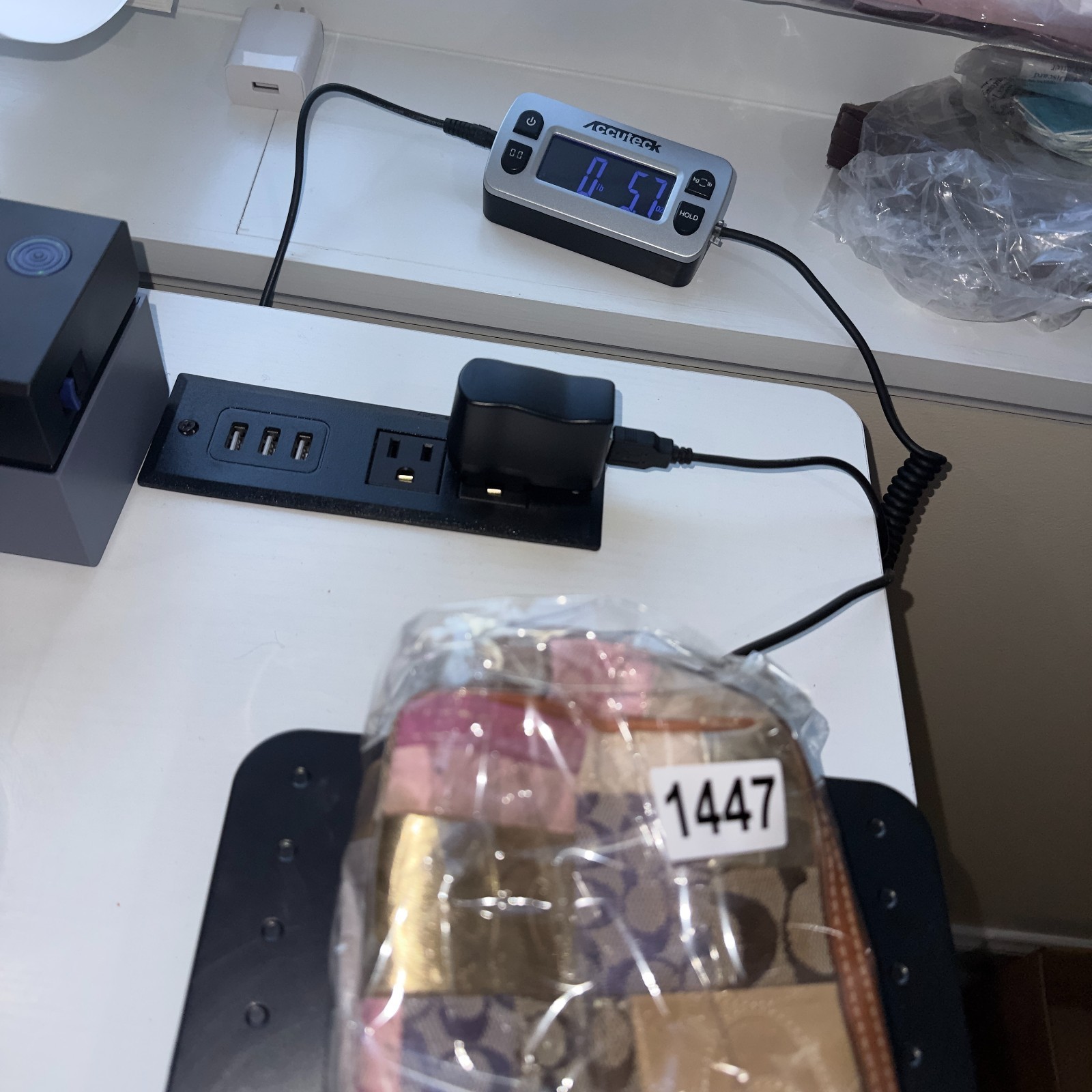 Coach Signature Multicolored Patchwork Pouch Make… - image 8