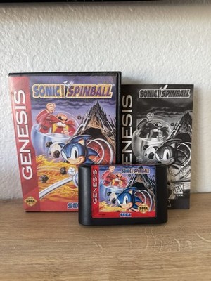 SEGA Sonic Spinball Sega Genesis Pinball Platformer NTSC-U/C with Case & Manual