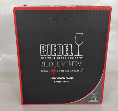 Riedel Veritas Sauvignon Blanc Glasses Set of 2 NEW Box Damage