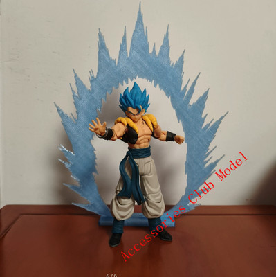 Custom 1/12 scale explosion effect background parts for 6-inch SHF figures